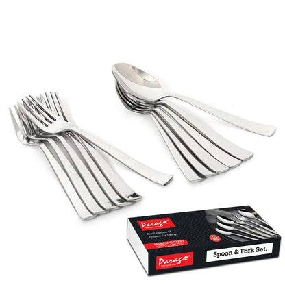 12pc Stainless Steel Spoons & Forks | Tea Coffee | Mirror PolishedBABYFORKIMP10531 1
