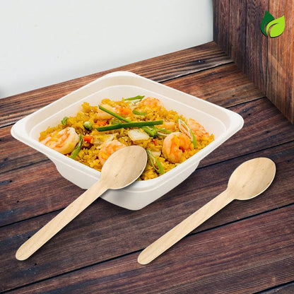 200-Pack 160mm Disposable Wooden Spoons | Eco-Friendly, Biodegradable & Compostable Cutlery - Ideal for Birthday, Wedding & PartyWDSPOON2001 4