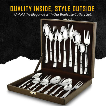 18pc Moonpress Stainless Steel Cutlery | Gift Box | Spoons Forks