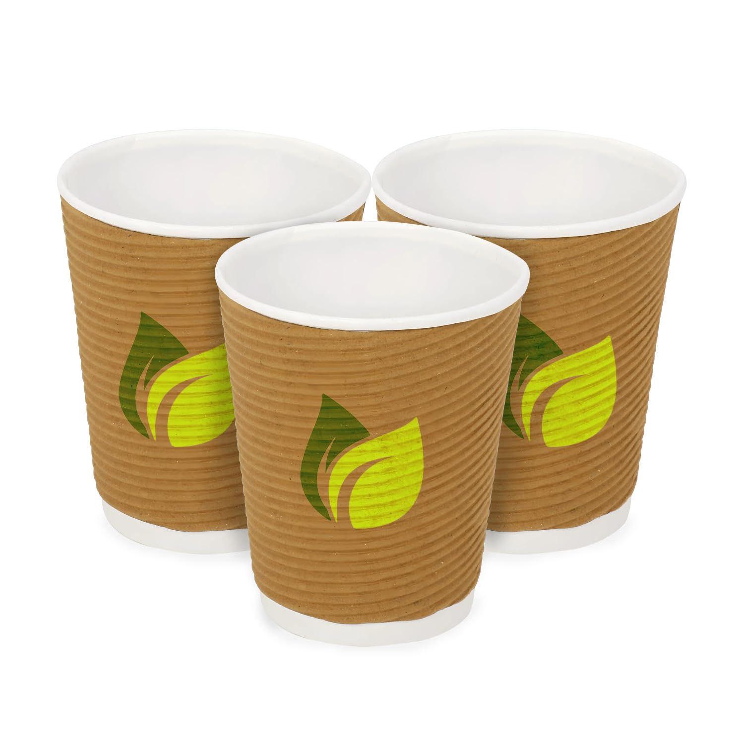 25 Ripple Paper Cups | 250ml Non-Slip | Coffee & Drinks25PRGLASS250ML1 1