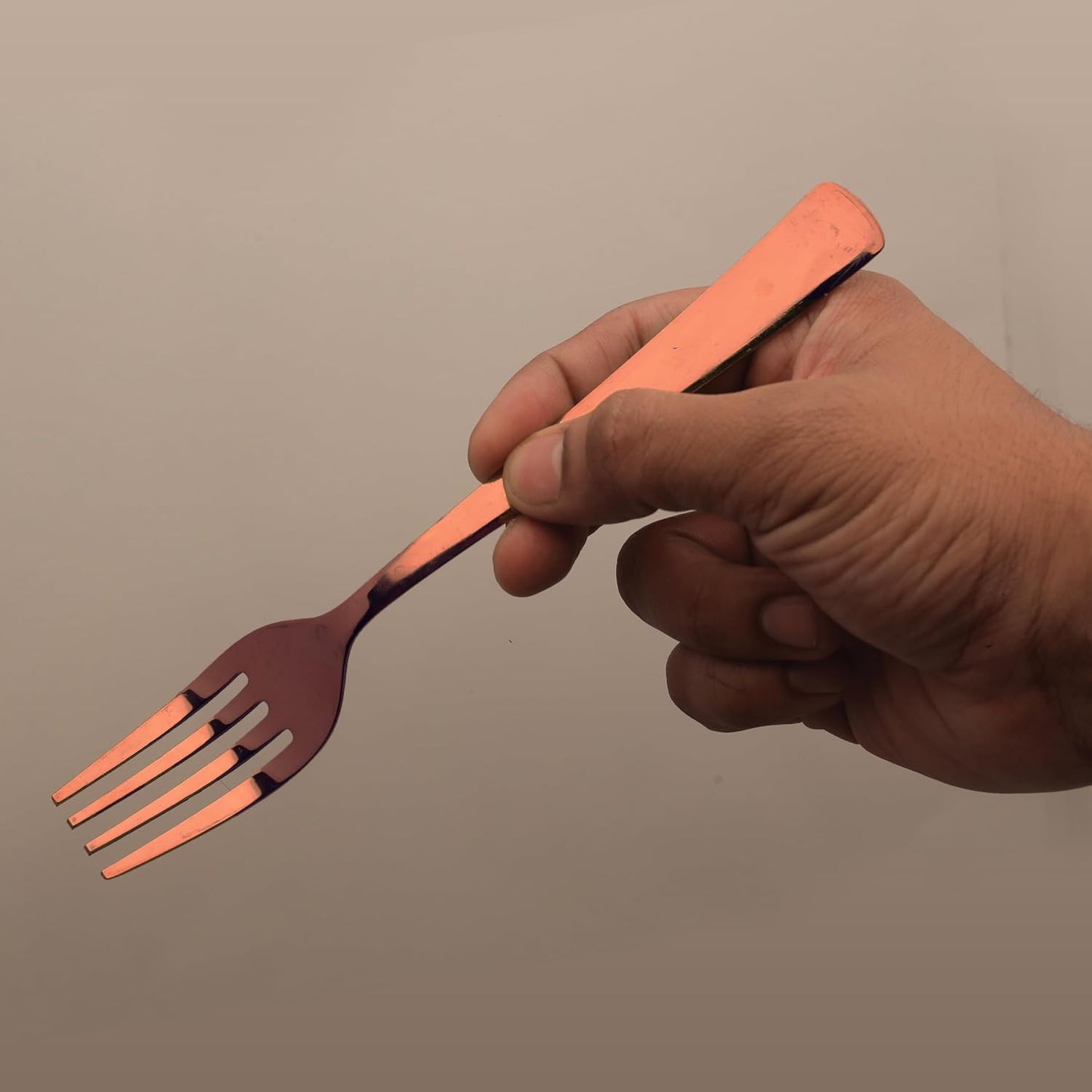 6-Piece Stainless Steel Rose Gold Forks Set | 18.5cm Premium Dining Cutlery - Luxury Table Forks for Home & Kitchen, Gift Set of 66IMPROSEGOLDDF1 3