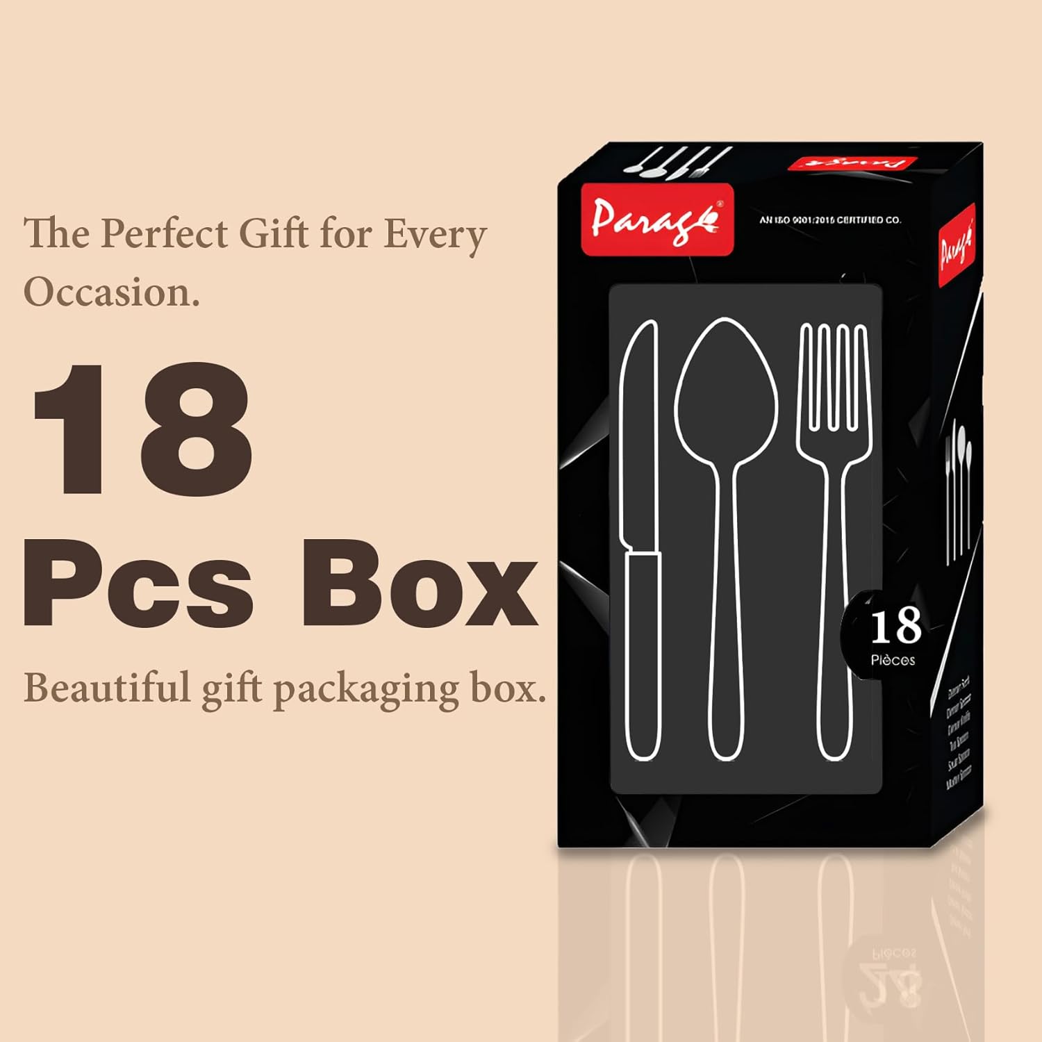 18pc Stainless Steel 24k Gold Cutlery | Moonpress Spoons Forks18PPMNPGOLDDTSF1 4