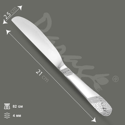 3 Pcs Stainless Steel Butter Knives - 4 mm Thick, Imperial Design, Premium Set3PPIMPLDK1 2