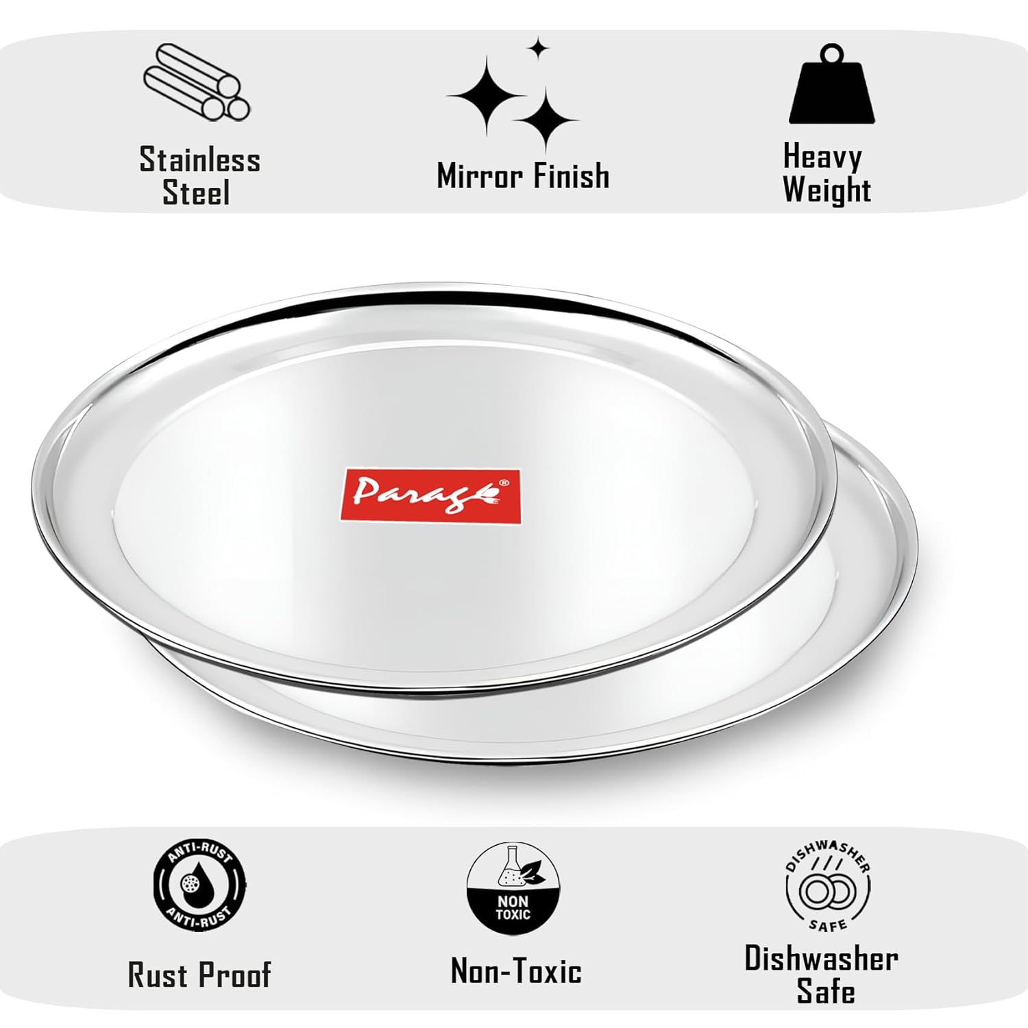 9pc Stainless Steel Raj Bhog Plate | 9in Heavy Gauge9PCRB9PL1 3