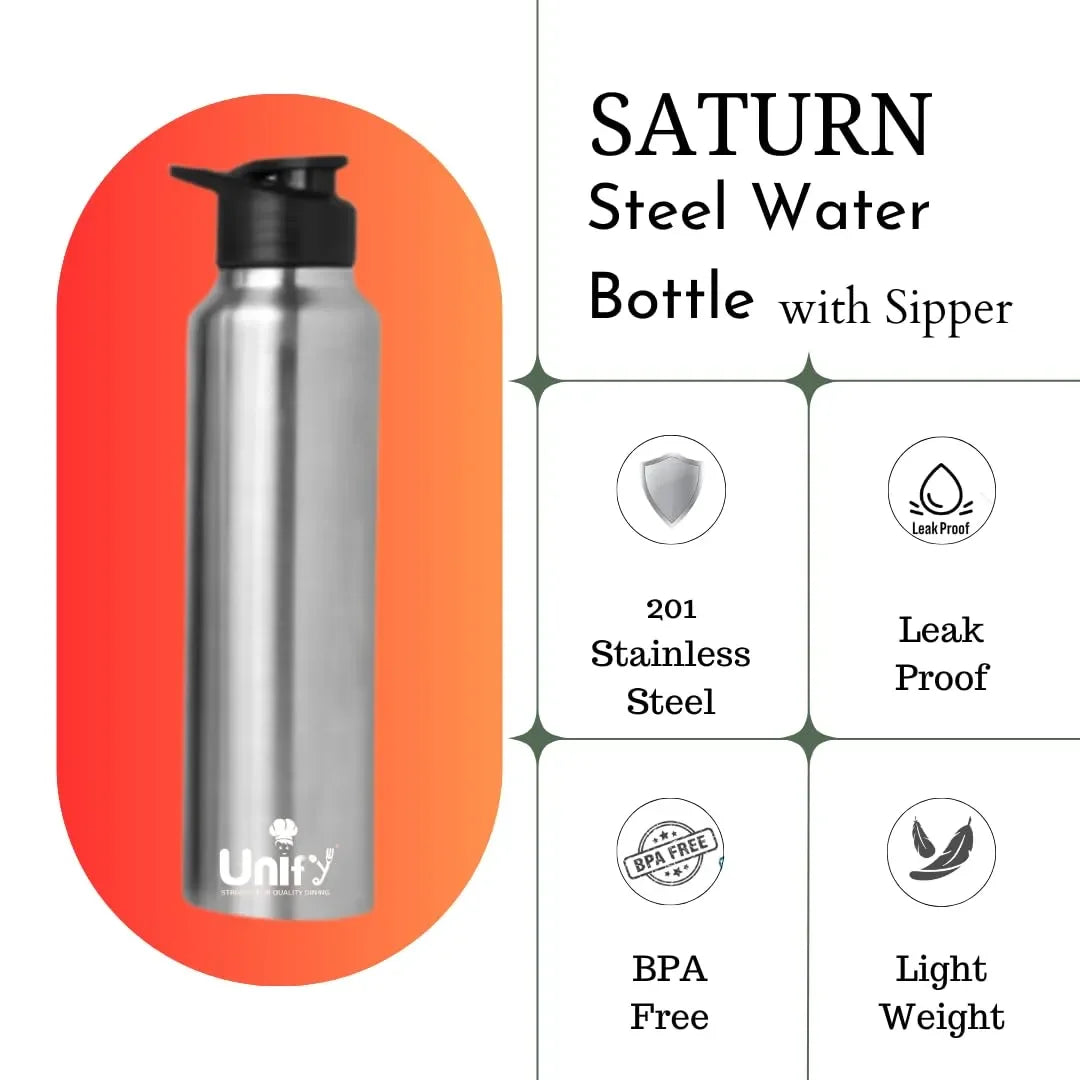 3pc Stainless Steel Sipper Bottles | 1L Saturn Silver3SATURNSIP1 4