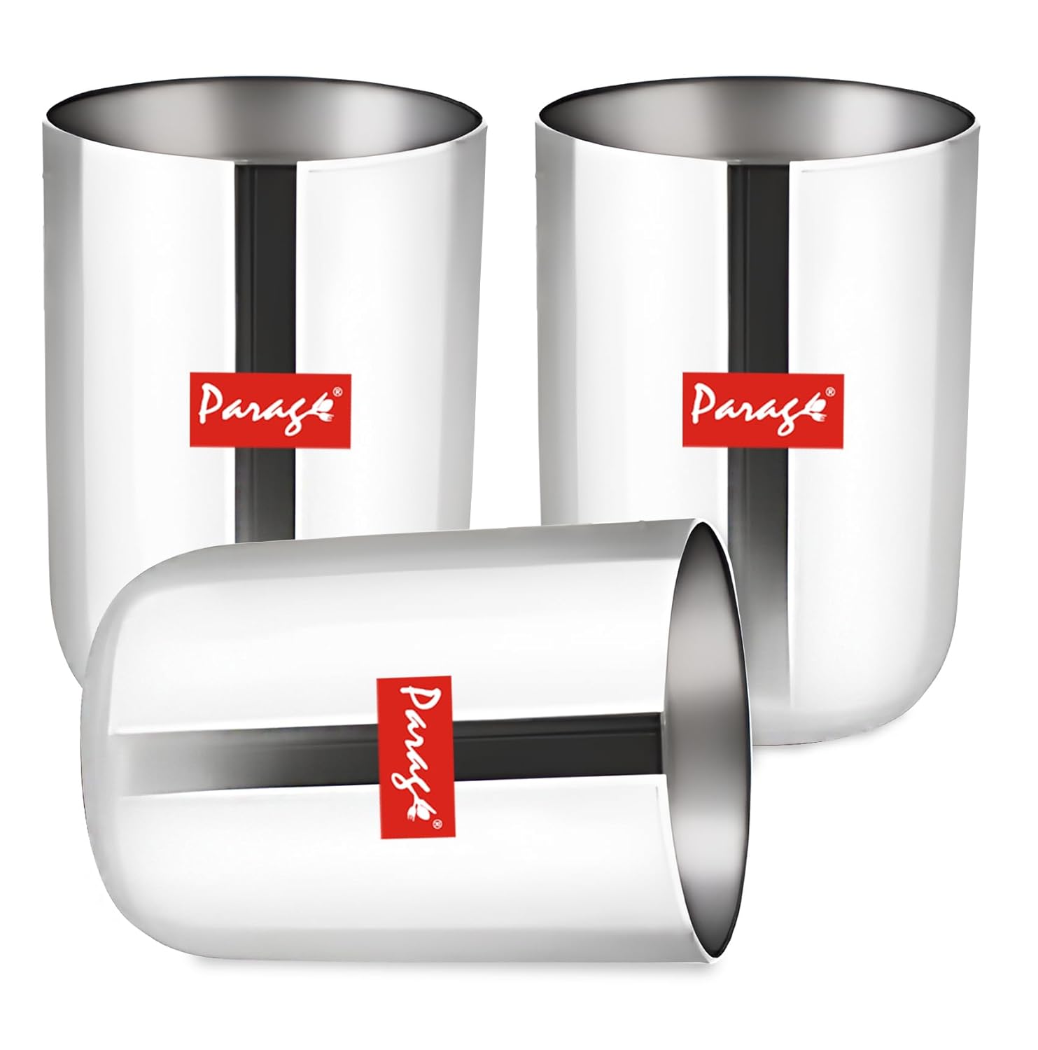 3pc Stainless Steel Glass Set | 300ml Scratch-Resistant3PCAPGLPL1 1