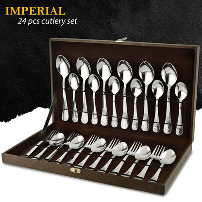 24pc Stainless Steel Cutlery | Gift Box | Imperial Spoons