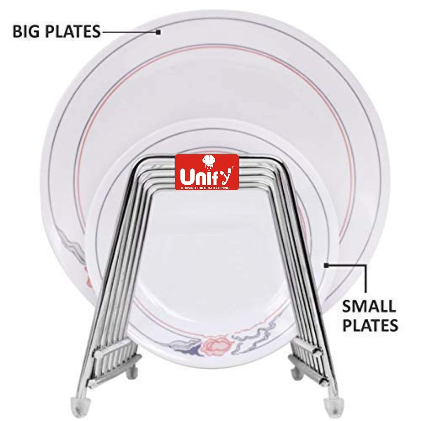 Stainless Steel Countertop Pull-Out Shelf - 6-Section Plate & Lid Holder, SilverTHALISTAND1 2
