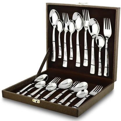 18pc Moonpress Stainless Steel Cutlery | Gift Box | Spoons Forks
