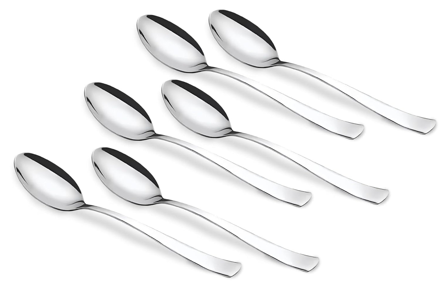 6-Piece Stainless Steel Table Spoon Set | Tea, Coffee & Dining Tableware, 18.5 cm, Silver SPOONIMP6 1