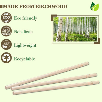 500 Wooden Stirrer Sticks | 8in Cocktail Coffee Tea | Bar500WDSTIRRER1 4