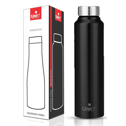 Saturn Stainless Steel Water Bottle 1L, Black | Leak-Proof Fridge Bottle for Home, Gym & Travel 1SATURNBLACK 1