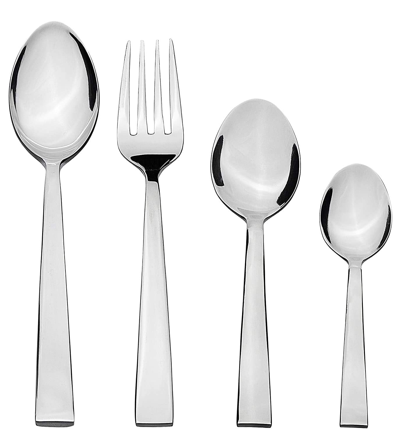 24-Piece Premium Stainless Steel Cutlery Set | Silver Spoons & Forks for Home & Kitchen PC1201IMP 1