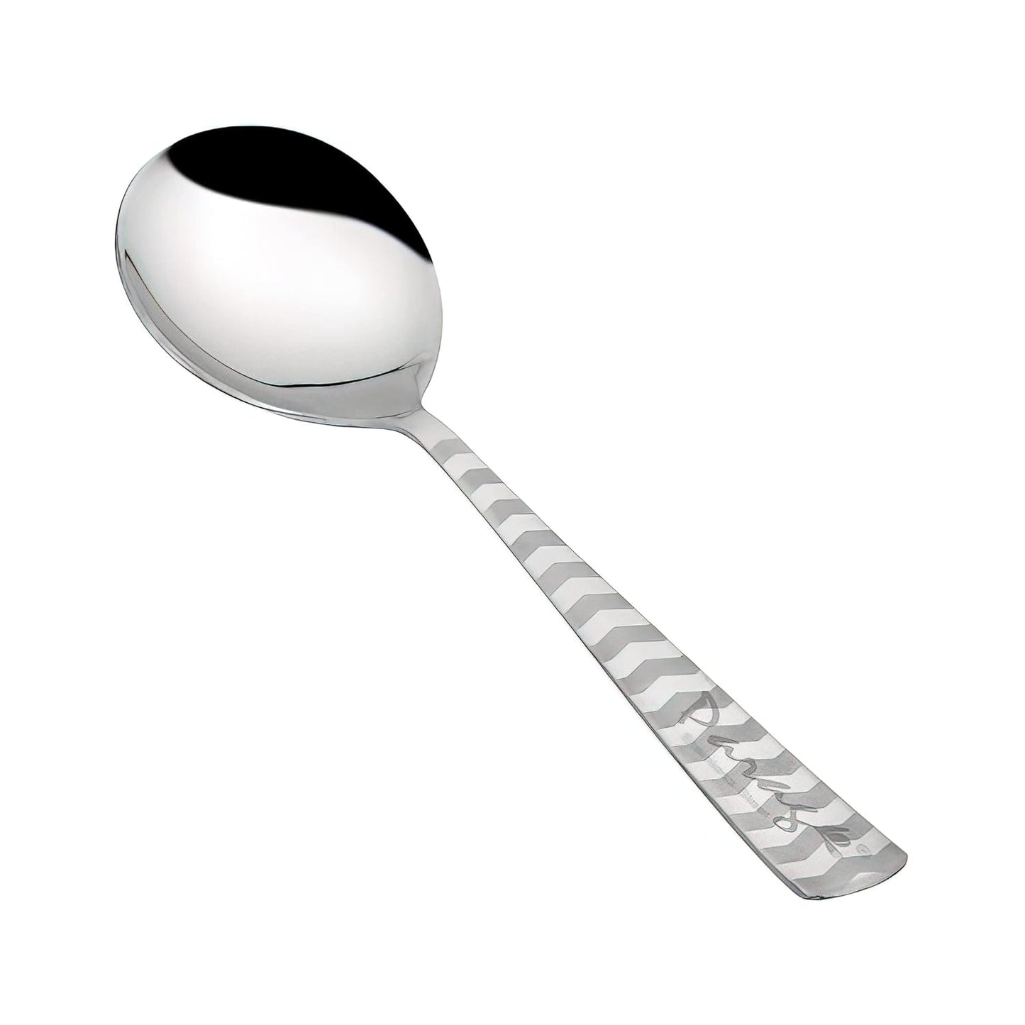 Stainless Steel Serving Spoon Set of 2 | 21 cm Arrow Design for Kitchen & Dining (Silver)2ARROWSS1 2