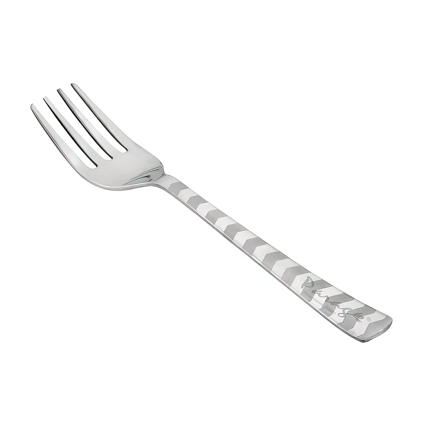 6 Pieces Stainless Steel Premium Dinner Forks Set - 16 cm Cutlery with Arrow Design