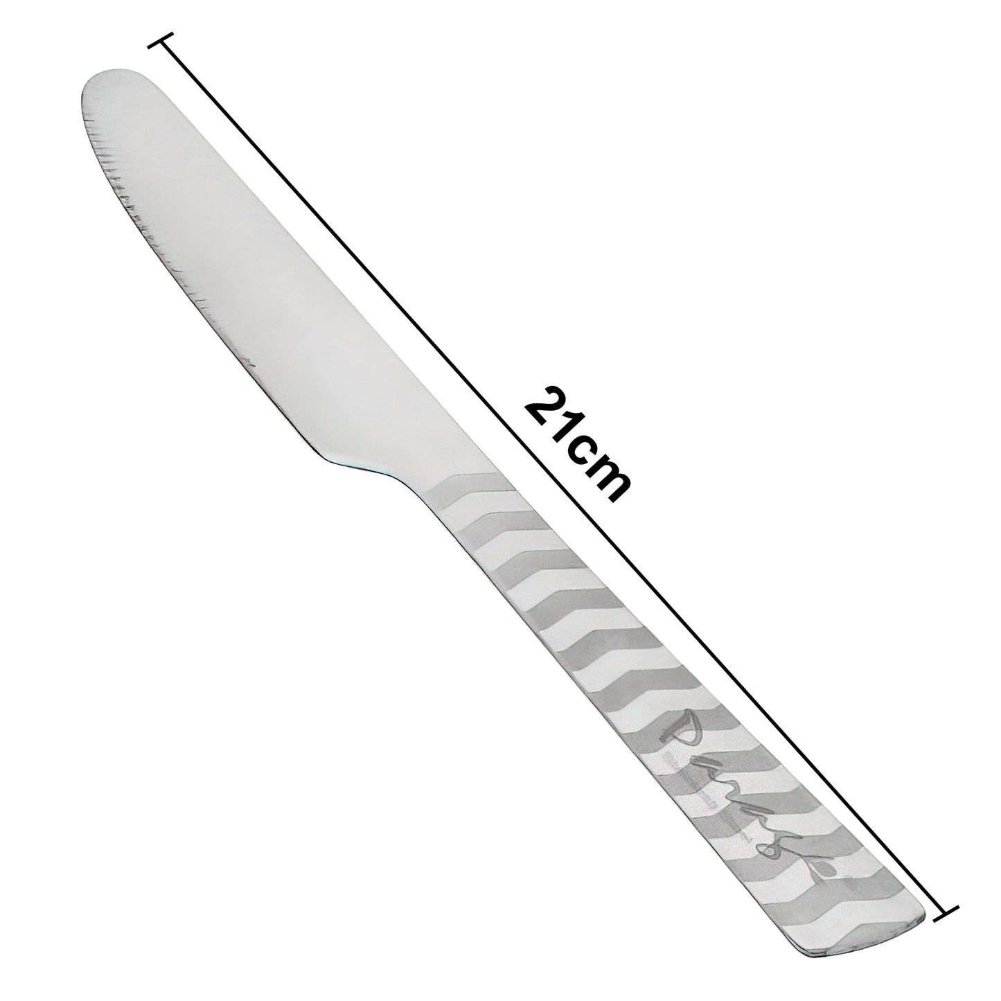 6 Pcs Stainless Steel Butter Knives - 20.5 cm, Dessert Knife Set, Silver
