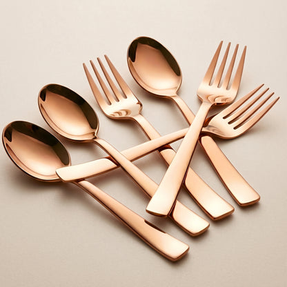 Cutlery Set 16cm, 6 piece Stainless Steel Rose Gold – Parage