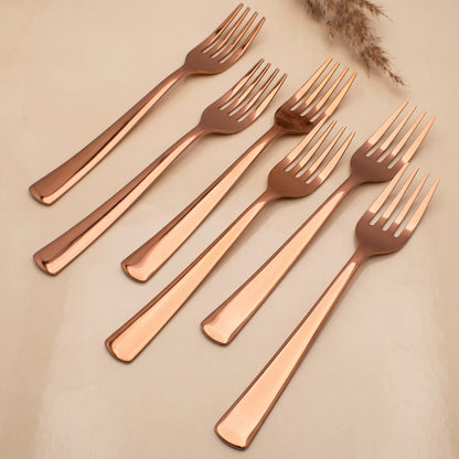 Cutlery Set | 18.5cm, 6 piece | Stainless Steel | Rose Gold