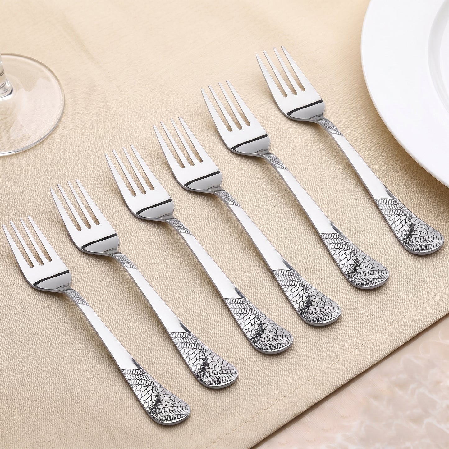 Cutlery Set | 16cm, 6 piece | Stainless Steel | Silver | Imperial Design