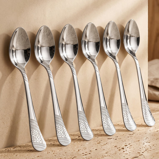 Dinner Spoon Set | 16cm, 6 piece | Stainless Steel | Silver | Imperial Design