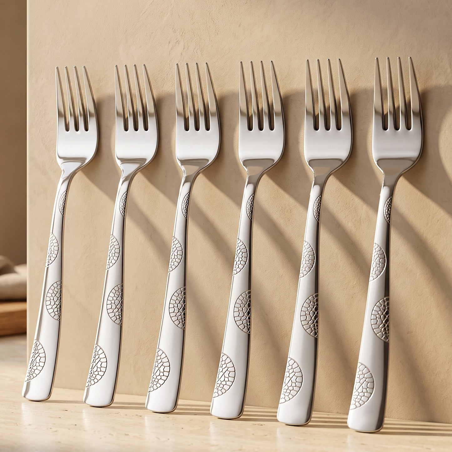 Cutlery Set | 16 cm, 6 piece | Stainless Steel | Silver | Moonpress Design