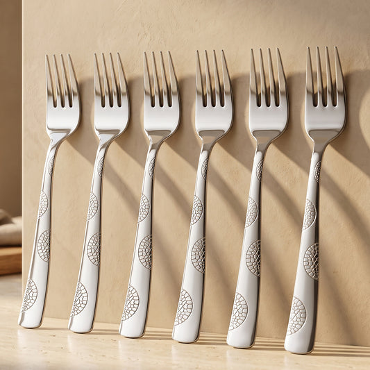 Cutlery Set | 16 cm, 6 piece | Stainless Steel | Silver | Moonpress Design