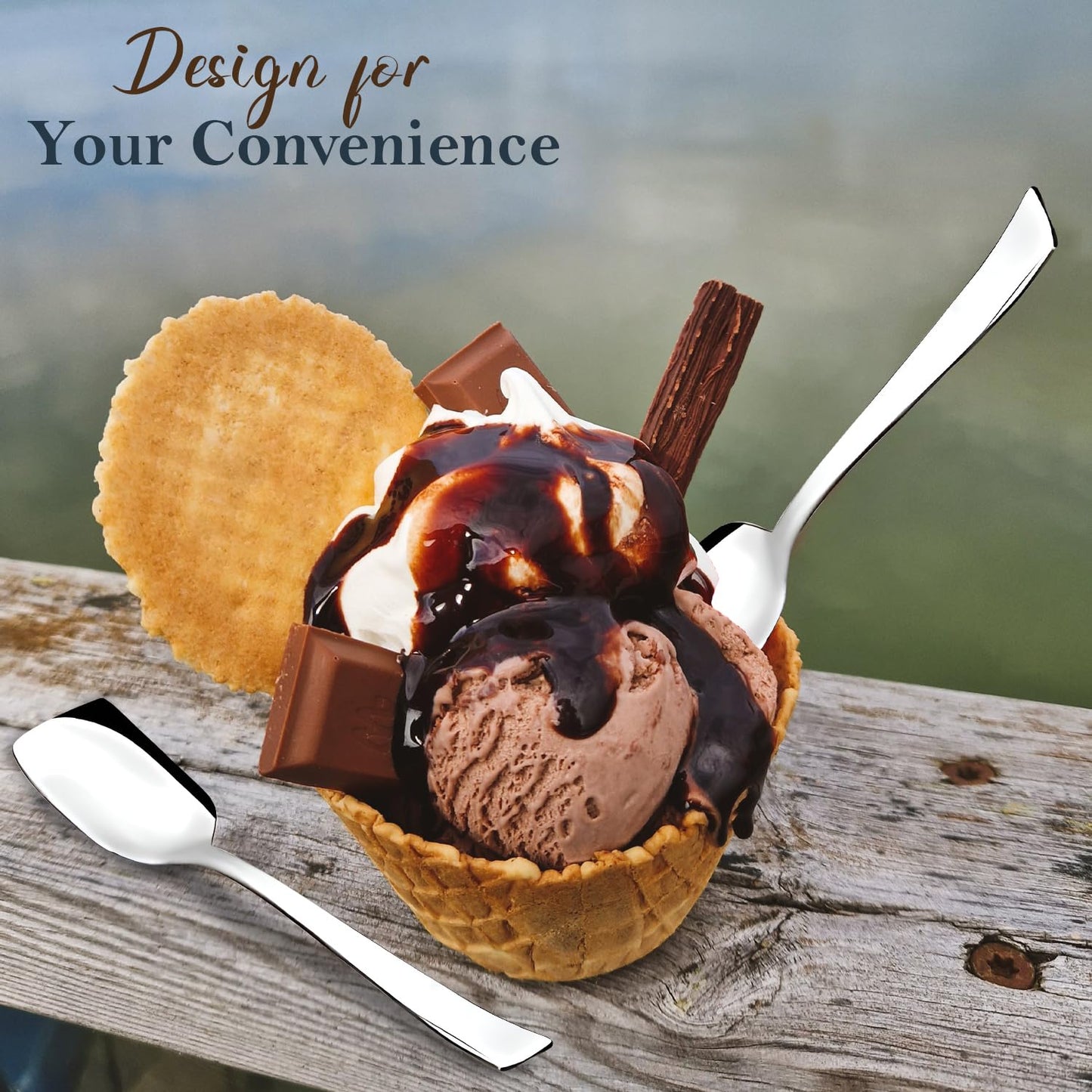 12-Piece Stainless Steel Ice Cream Spoon Set | 13.5cm, Food Grade, Durable & Stylish ICEIMP12 3