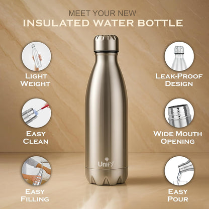 Thermosteel Hot & Cold Water Bottle 750ml | 304 SS Vacuum Flask, 24 Hrs Hot & Cold, Leak & Rust Proof THERMO750ML 4