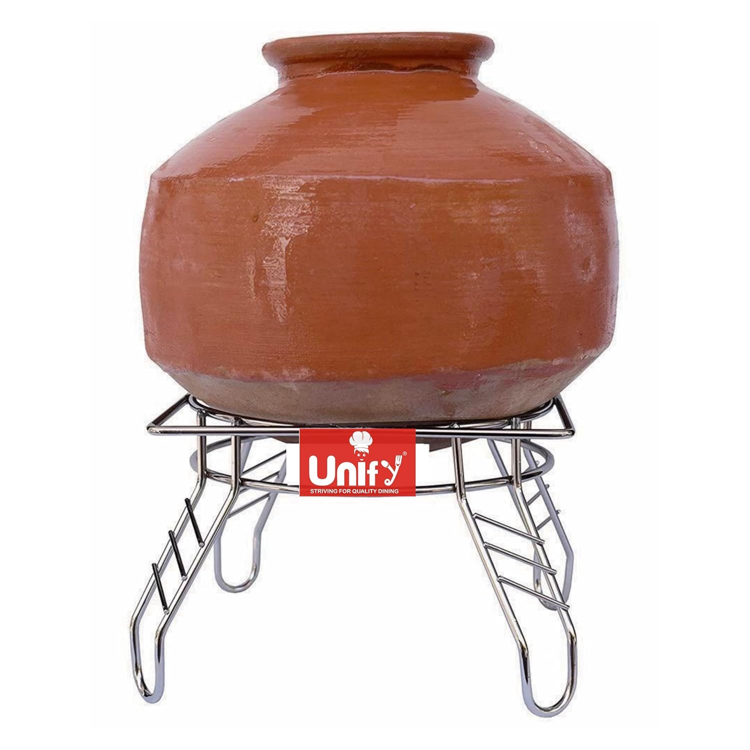 Stainless Steel Matka Stand | Heavy-Duty Pot Stand & Kitchen Organizer Chrome MATKASTAND 3