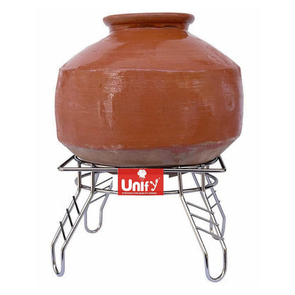 Stainless Steel Matka Stand | Heavy-Duty Pot Stand & Kitchen Organizer Chrome MATKASTAND 3