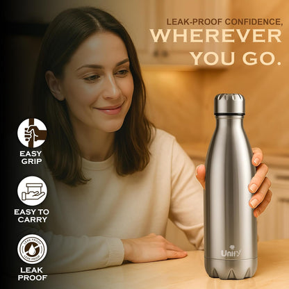 Thermosteel Hot & Cold Water Bottle 1000ml | 304 SS Vacuum Flask, 24 Hrs Hot & Cold, Leak & Rust Proof THERMO1000ML 5