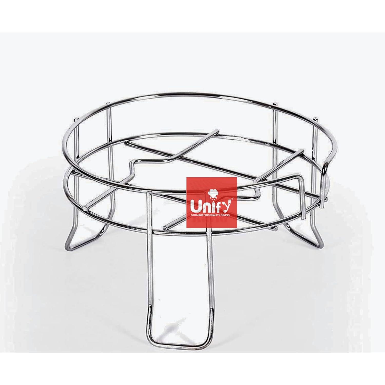 Stainless Steel Matka Stand | Tiered Countertop Pot & Jug Rack Chrome FILTERSTAND 1