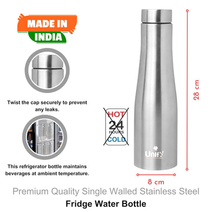 Stainless Steel Water Bottle 1L (Set of 4) | Leak-Proof, Rust-Free, BPA-Free | School, Gym, Travel 4JUPITER 2