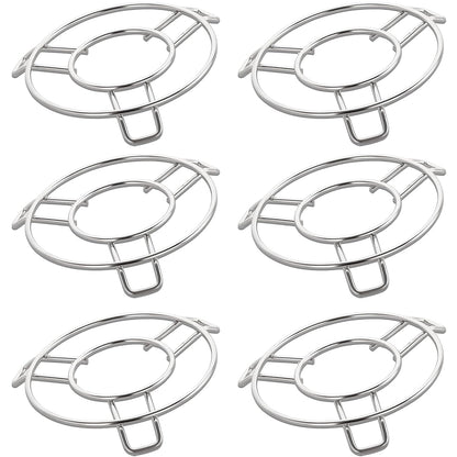 6-Piece Stainless Steel Trivet Set | Hot Pot Mat & Cooker Stand | Kitchen & Dining Use PO6RINGE6 1