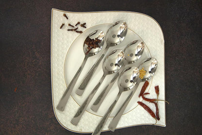 6-Piece Stainless Steel Dinner Spoon Set | 16cm Food Grade, Mirror Polished Silverware for Home & Kitchen 6PARAGIMPBABY 4