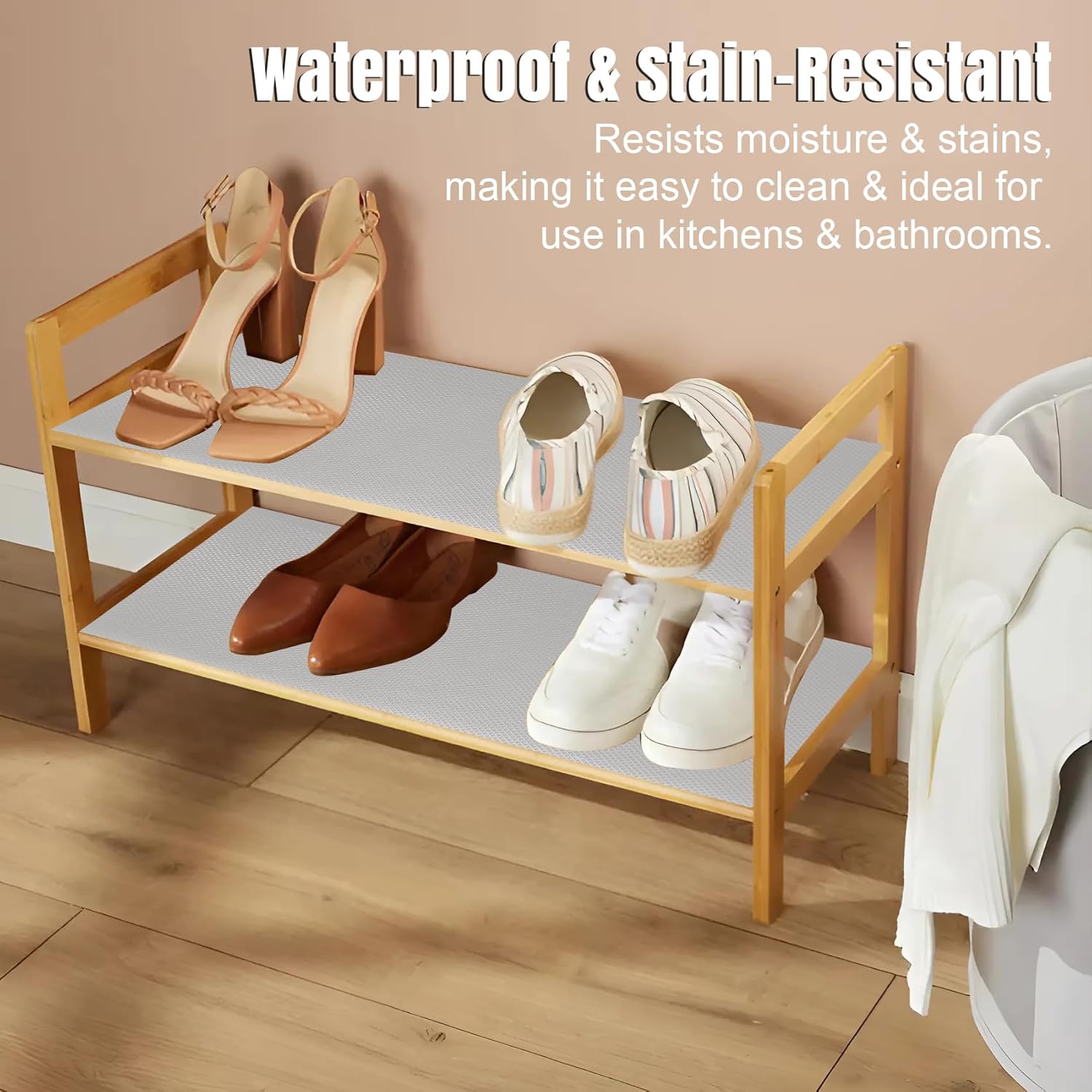 Transparent EVA Anti-Slip Shelf Liner Roll - 45 cm x 5 m, Multipurpose Mats5TRANSMAT1 4