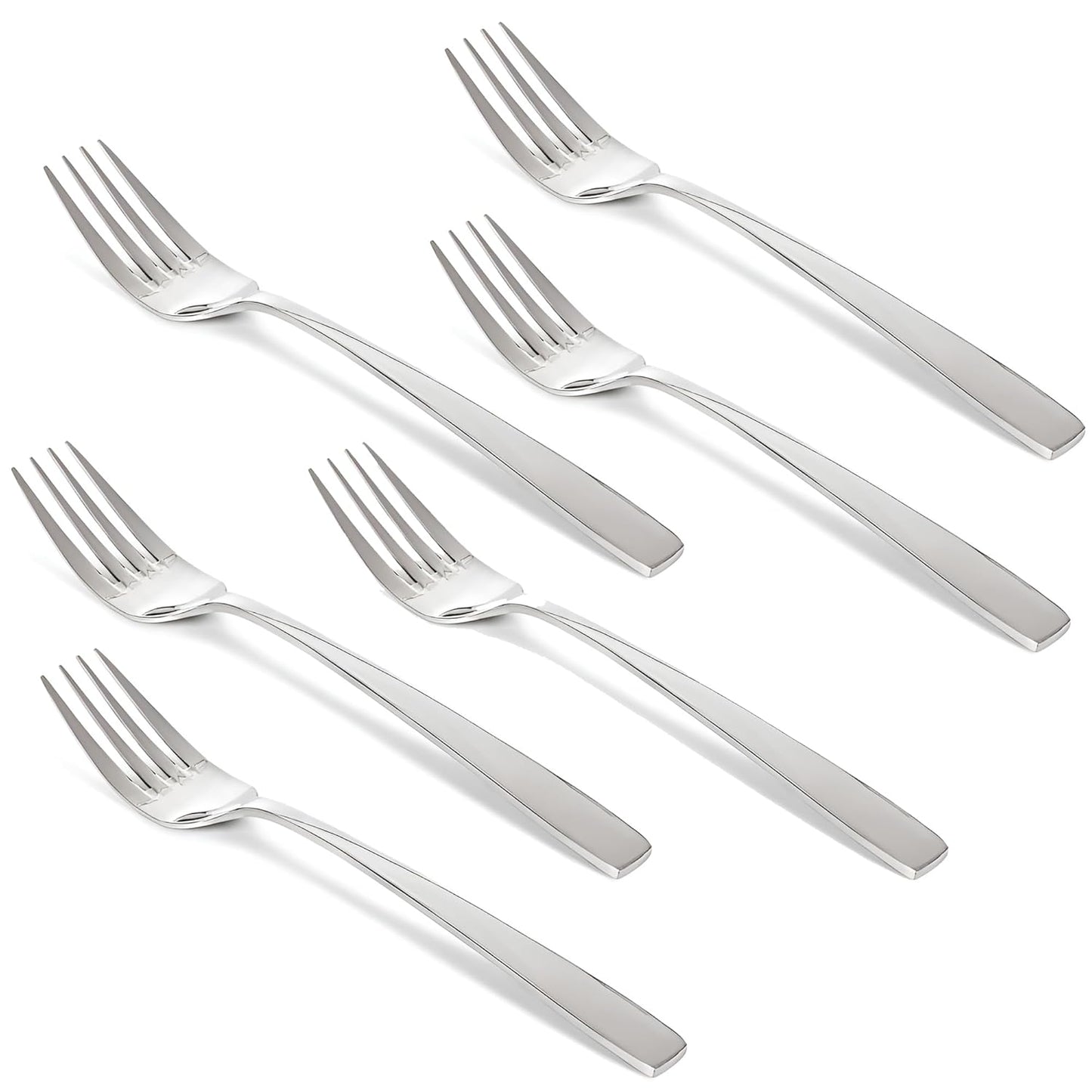 6-Piece Stainless Steel Table Fork Set | Fruit & Dining Forks, 18 cm, Silver FORKIMP6 1