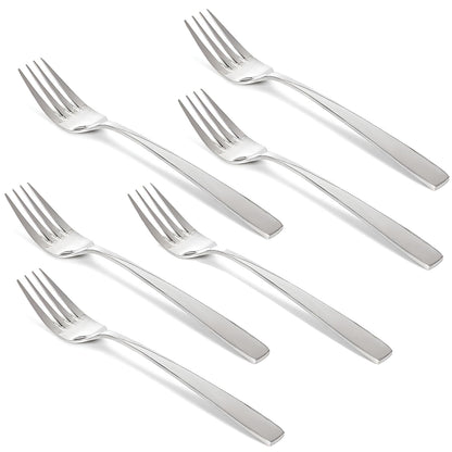 6-Piece Stainless Steel Table Fork Set | Fruit & Dining Forks, 18 cm, Silver FORKIMP6 1