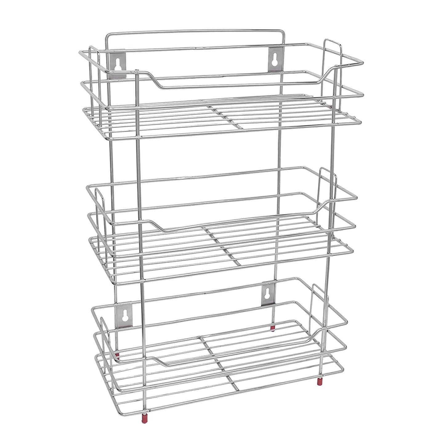 3 Tier Stainless Steel Kitchen Rack | Multipurpose Storage Shelf Silver SHELF18623 1