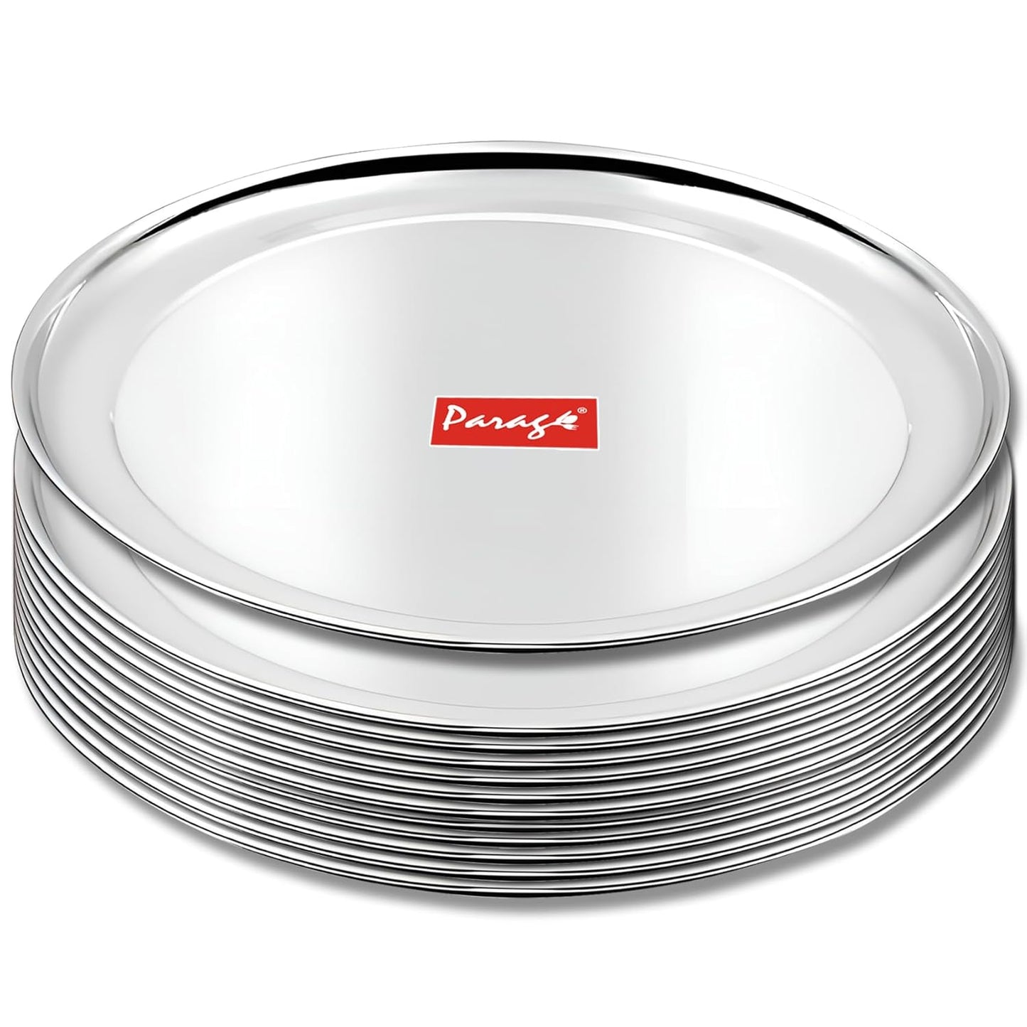 12pc Stainless Steel Raj Bhog Plate | 9in Heavy Gauge | Silver12PCRB9PL1 1