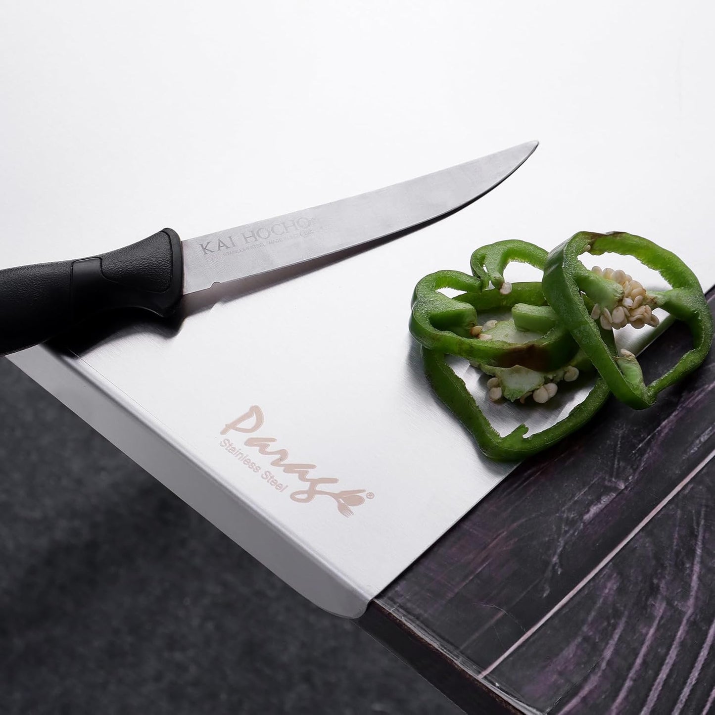 Stainless Steel Countertop Chopping Board - L-Shape, Medium 35.5x31 cm, Heavy DutyLCB35.5X301 2