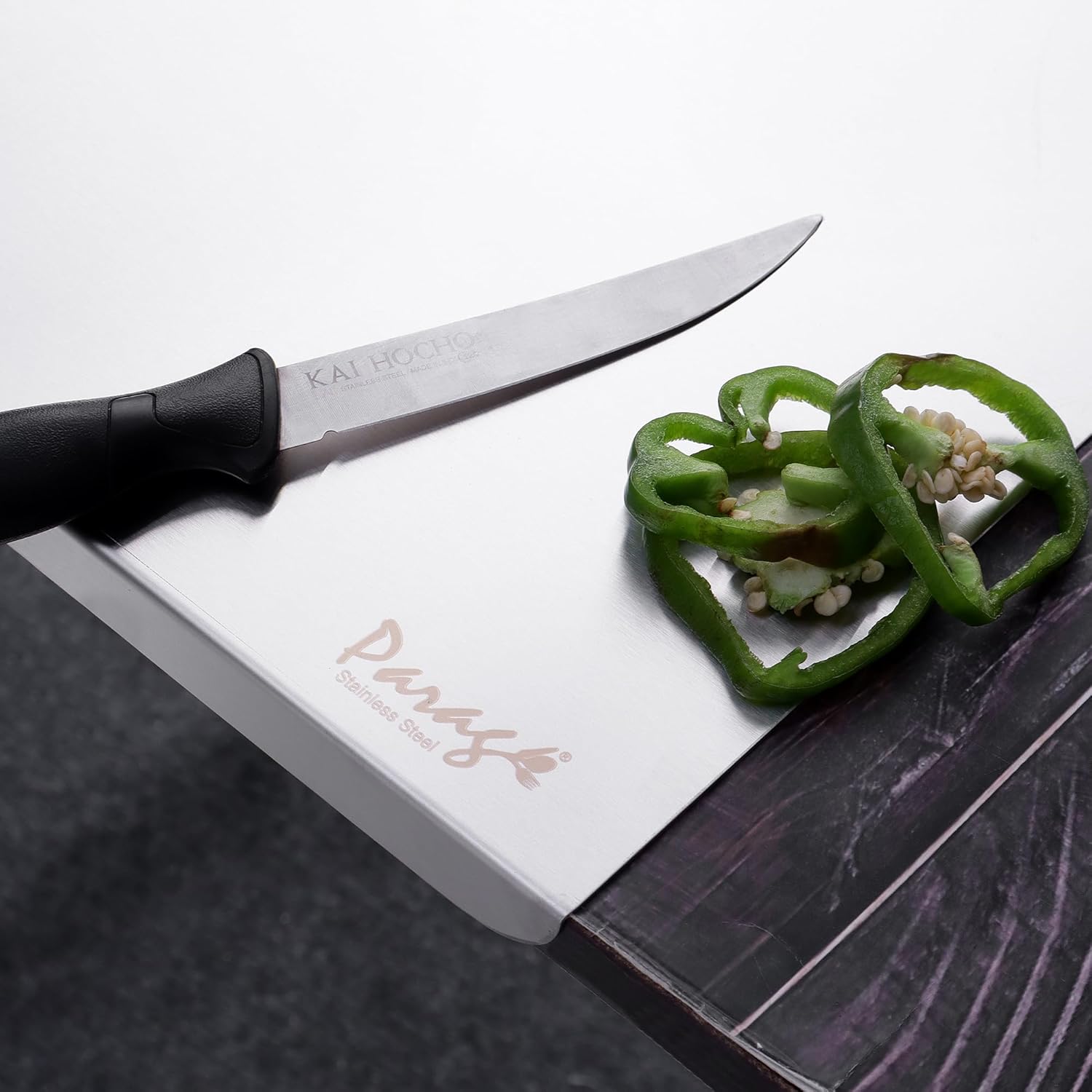 Stainless Steel Countertop Chopping Board - L-Shape, Medium 35.5x31 cm, Heavy DutyLCB35.5X301 2