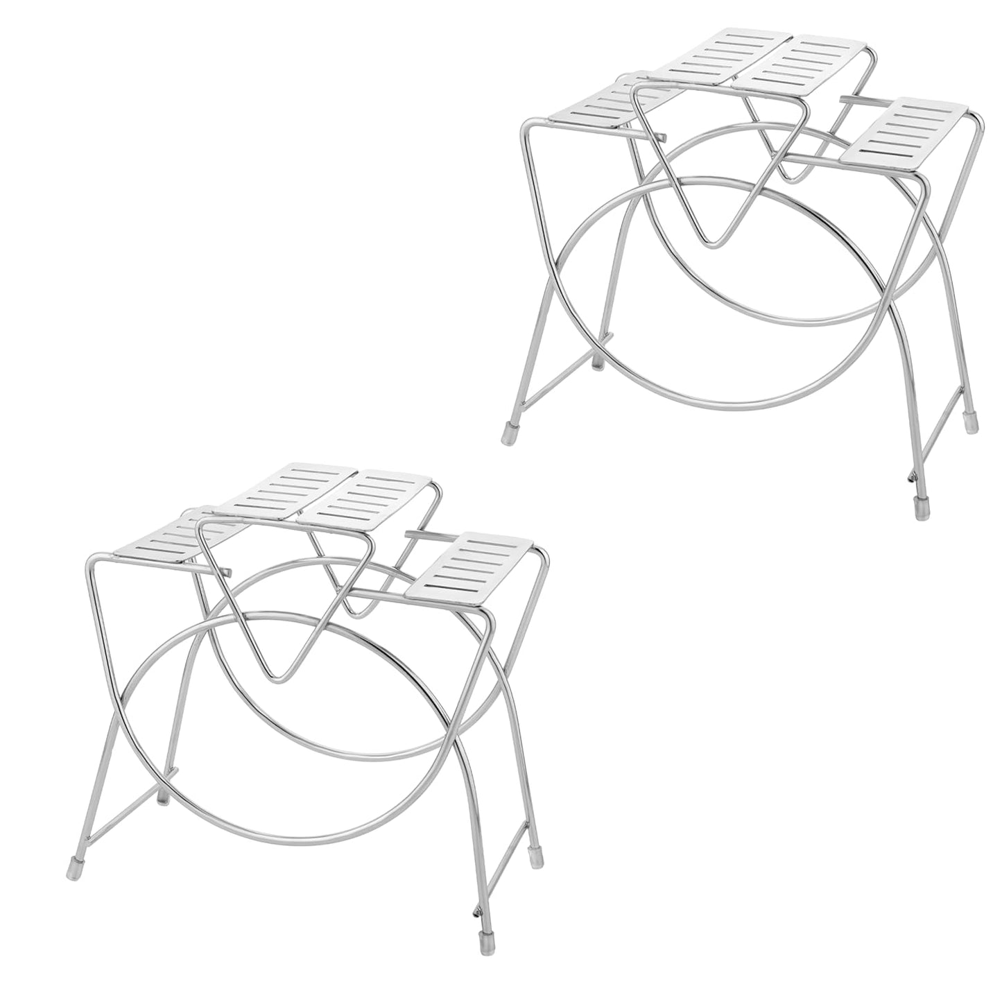 2 Pcs Stainless Steel Cutlery Stand Combo | Spoon Holder for Dining Table (Square) 2ARTICSTAND 1