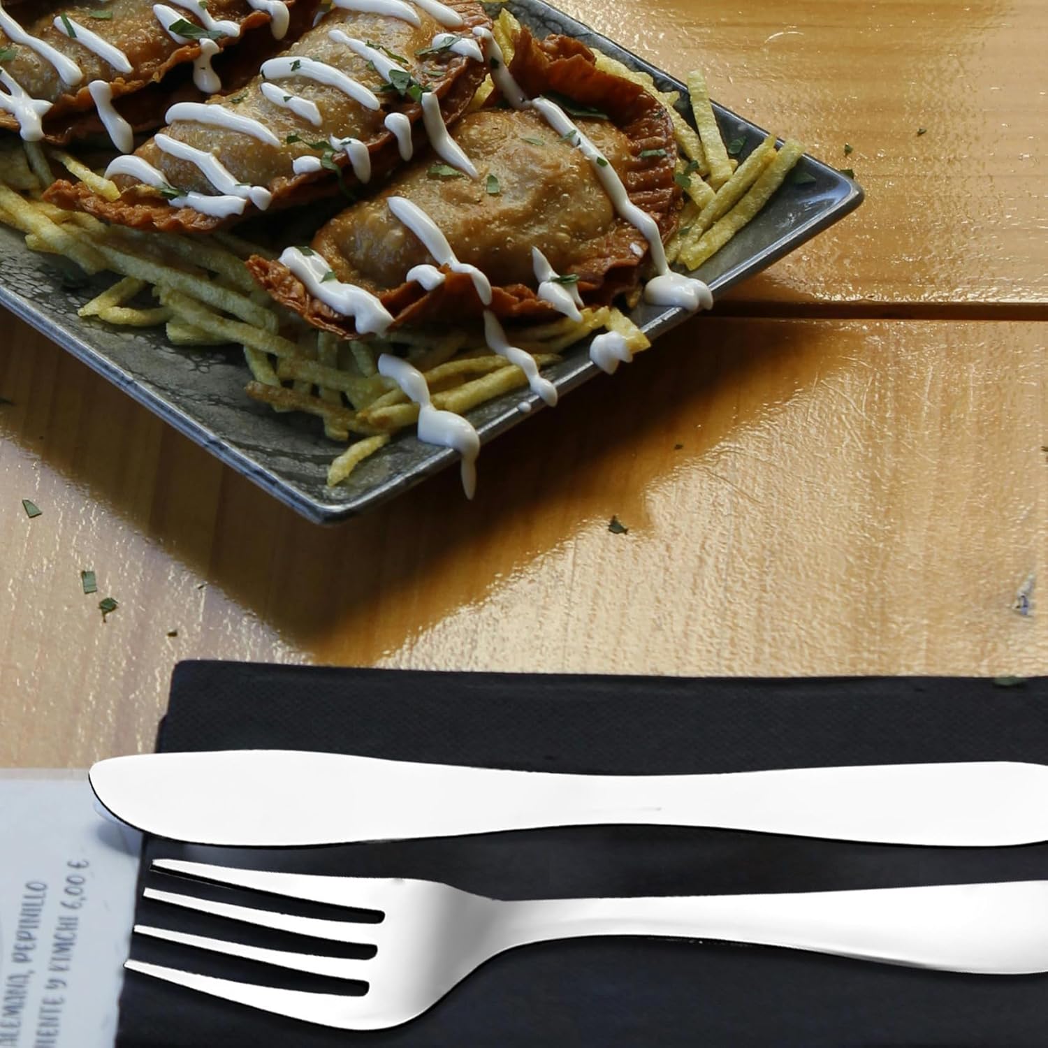 24 Pcs Premium Stainless Steel Cutlery Set for Home & Kitchen | Silver Tableware PC1207JAZZ 5