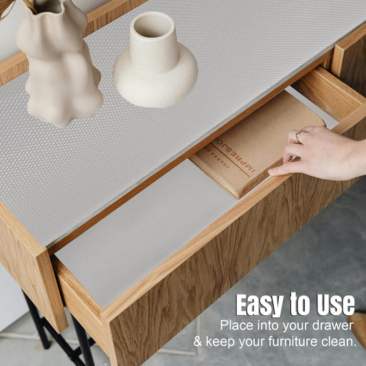 Transparent EVA Anti-Slip Shelf Liner Roll - 45 cm x 5 m, Multipurpose Mats