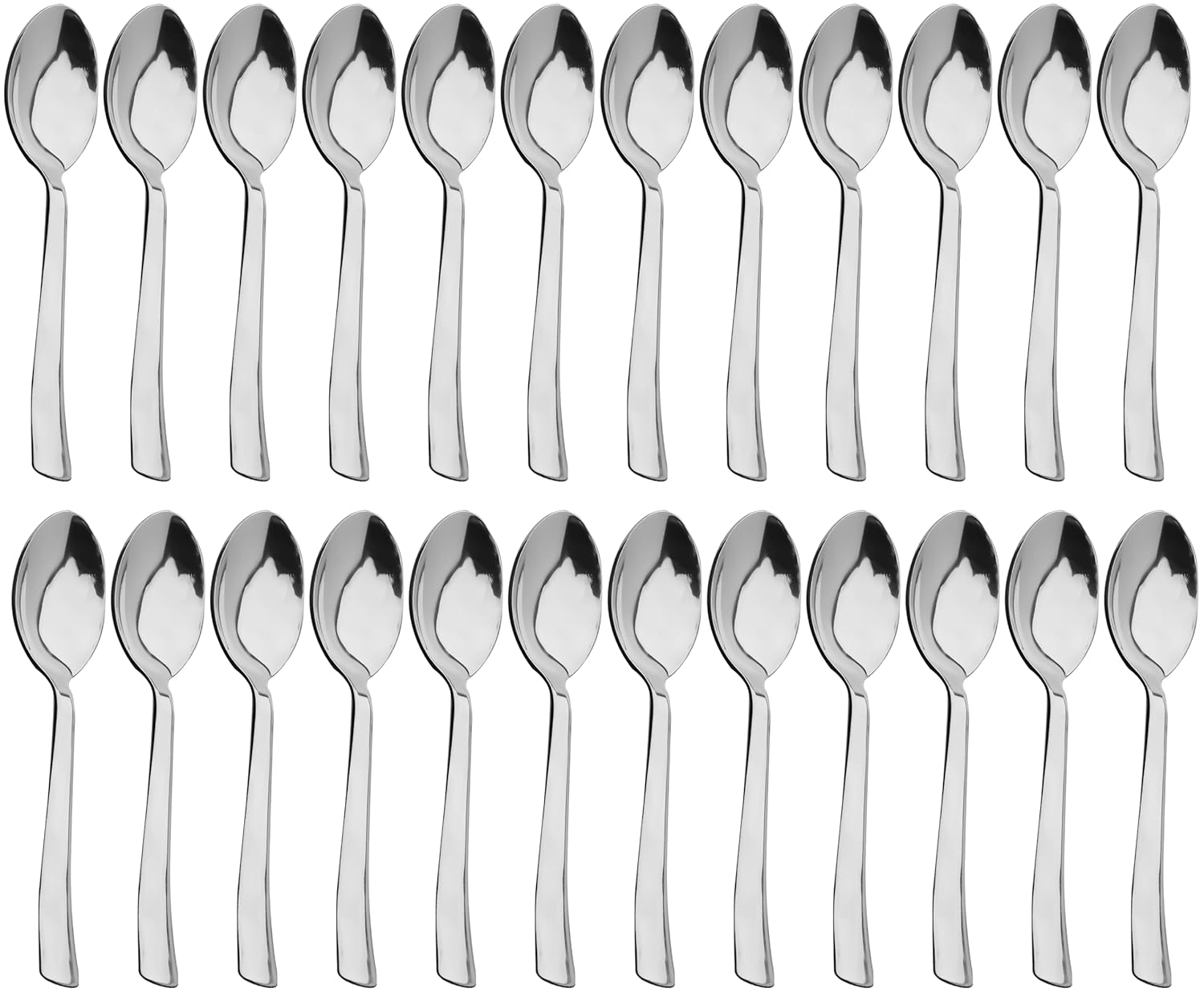 24-Piece Stainless Steel Dinner Spoon Set, 16 cm Mirror Polished Silverware for Home & Kitchen 24PARAGIMPBABY 3