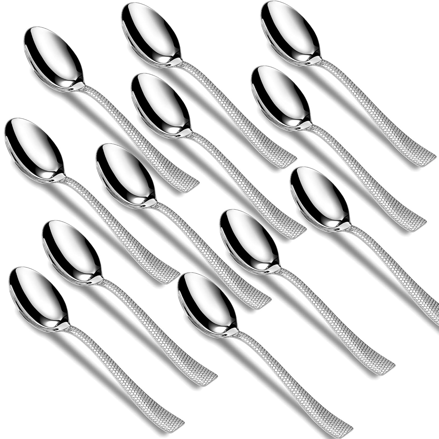 12 Pcs Stainless Steel Dinner Spoon Set with Mirror Finish for Home & Kitchen DS1113ZIG 1