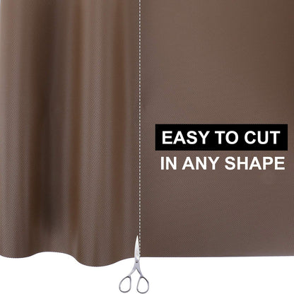 Brown EVA Anti-Slip Shelf Liner Roll | 45cm x 3m, Multipurpose Mats for Bathroom, Kitchen, Cabinets, Drawers, Fridge & Table