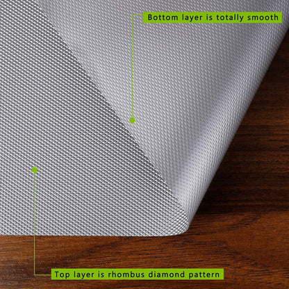 Transparent EVA Anti-Slip Shelf Liner Roll | 45cm x 3m, Multipurpose Mat for Bathroom, Kitchen, Cabinets, Drawers, Fridge & Table