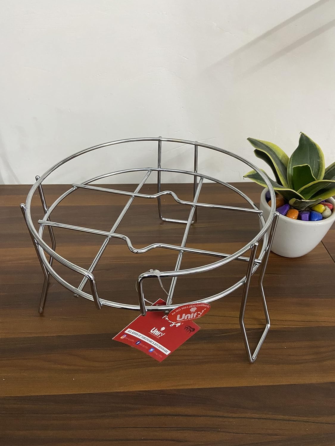 Stainless Steel Matka Stand | Tiered Countertop Pot & Jug Rack Chrome FILTERSTAND 4